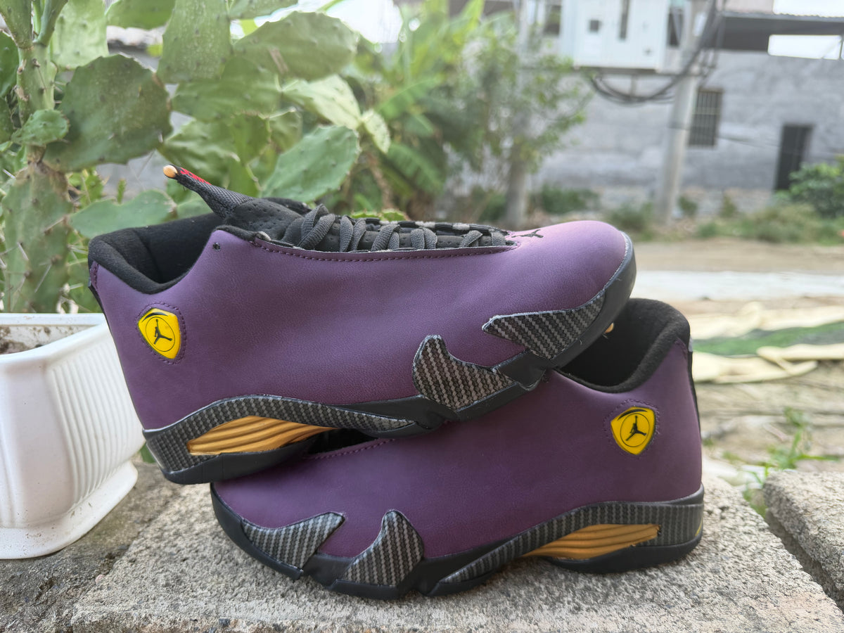 Jordan 14 Sneakers | Purple & Black