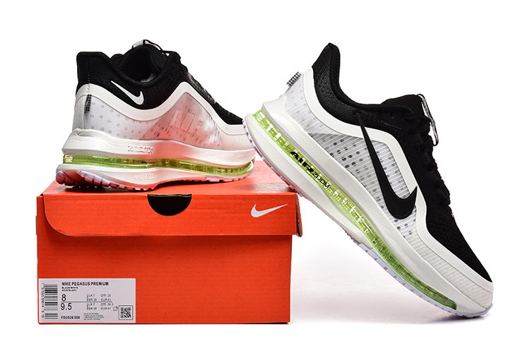 Nike Pegasus Premium Sneakers – Black, White & Lime