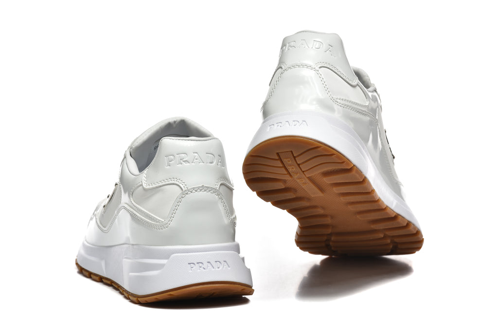 Prada Low-Top Sneakers – White & Gum