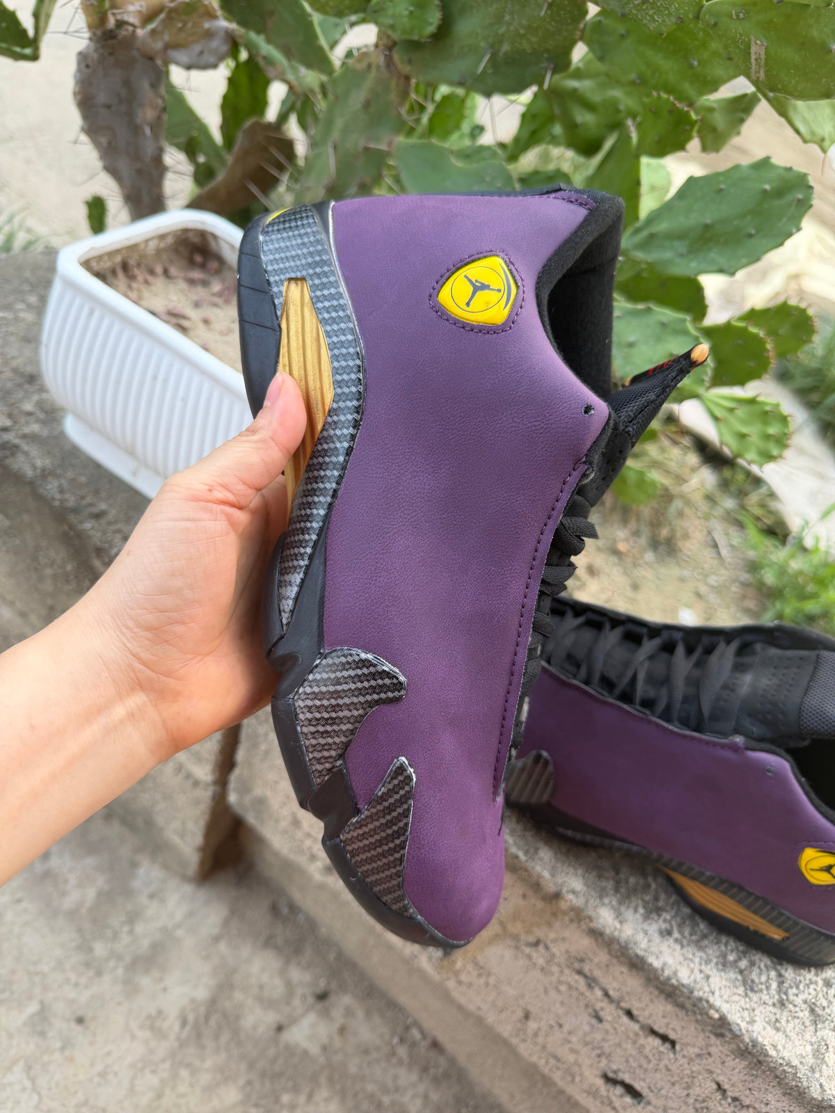 Jordan 14 Sneakers | Purple & Black