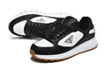 Prada Color-Block Low-Top Sneakers – Black, White & Gum