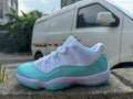 Jordan 11 Low-Top Sneakers | White & Aqua