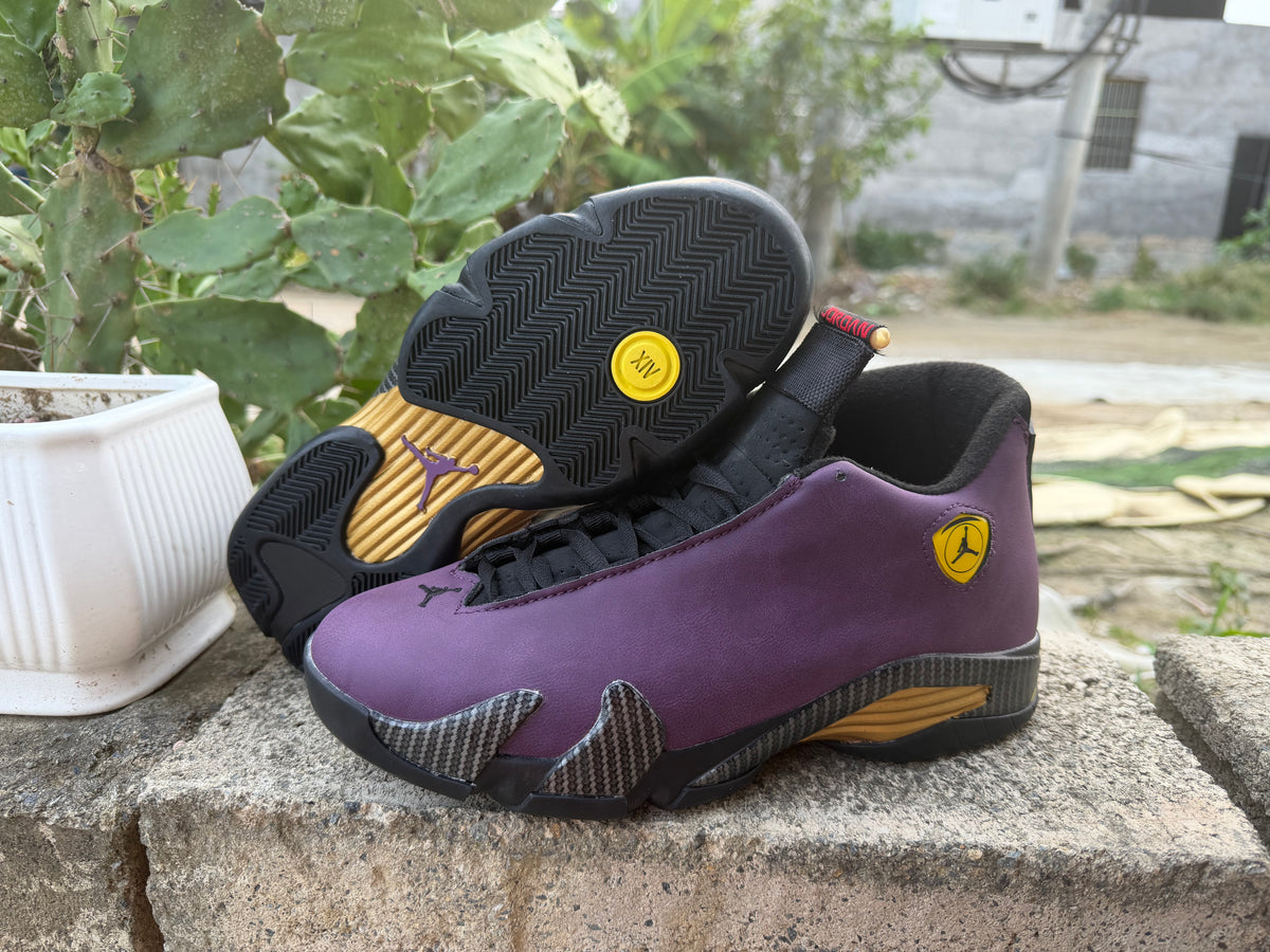 Jordan 14 Sneakers | Purple & Black