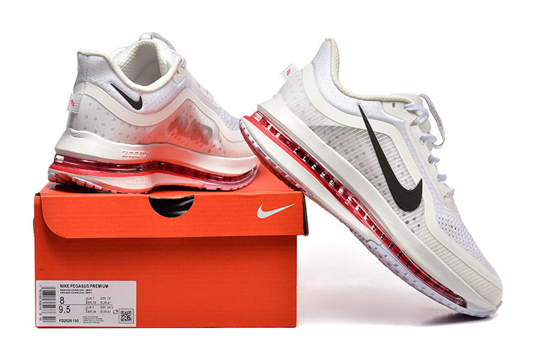 Nike Pegasus Premium Sneakers – White, Grey & Red