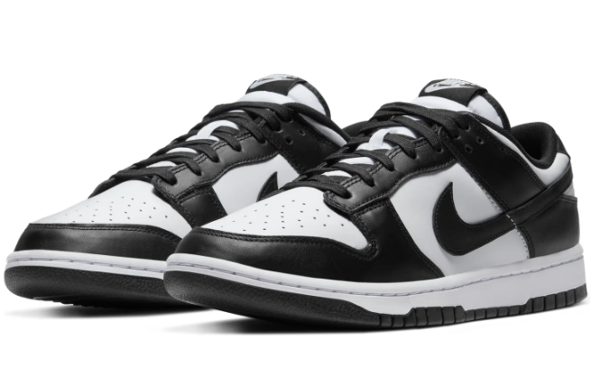 Nike Dunk Low Sneakers - Panda Black & White