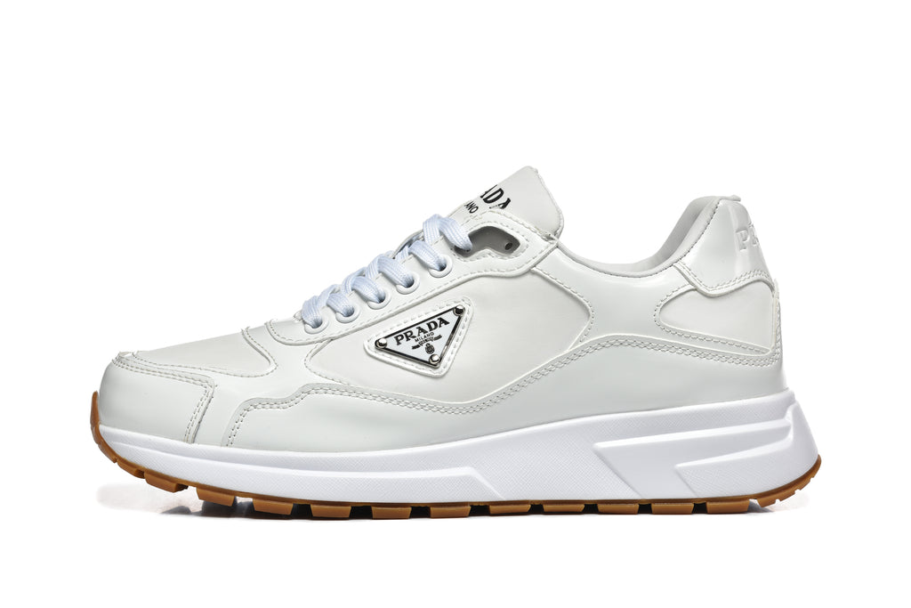 Prada Low-Top Sneakers – White & Gum