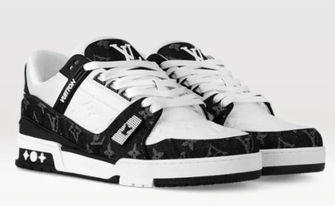 Louis Vuitton LV Trainer Sneakers – Black & White Monogram