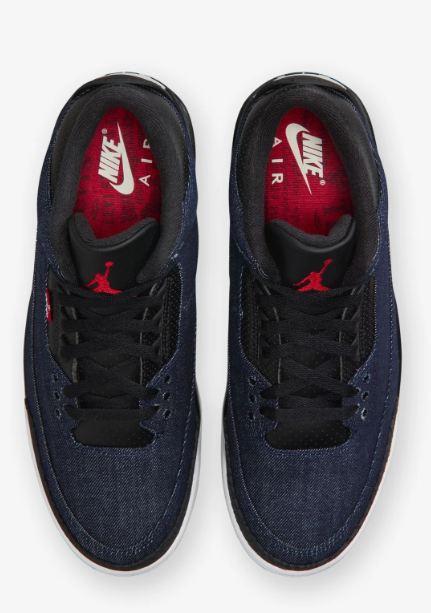 Jordan x Levi's Air Jordan 3 Retro – Indigo & Gym Red