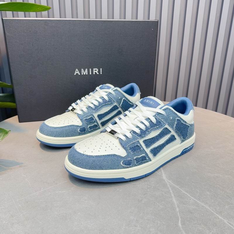 AMIRI Low-Top Sneakers | Denim Blue & White