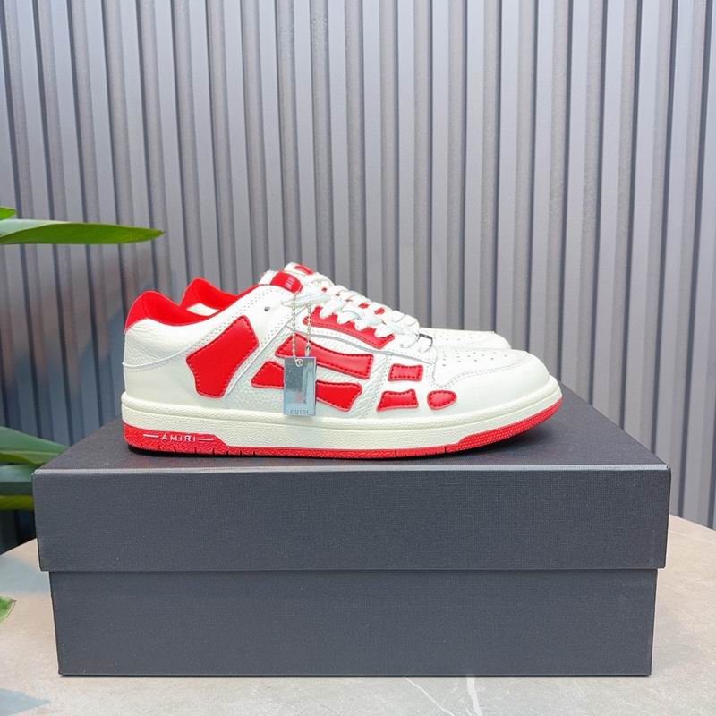 AMIRI Low-Top Sneakers | White & Red