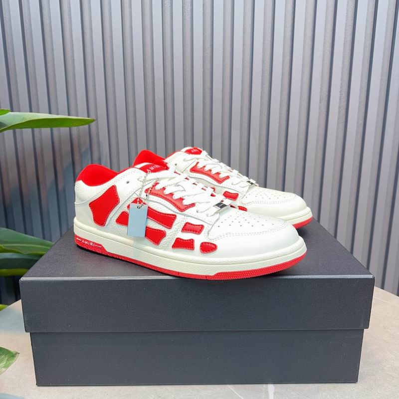 AMIRI Low-Top Sneakers | White & Red