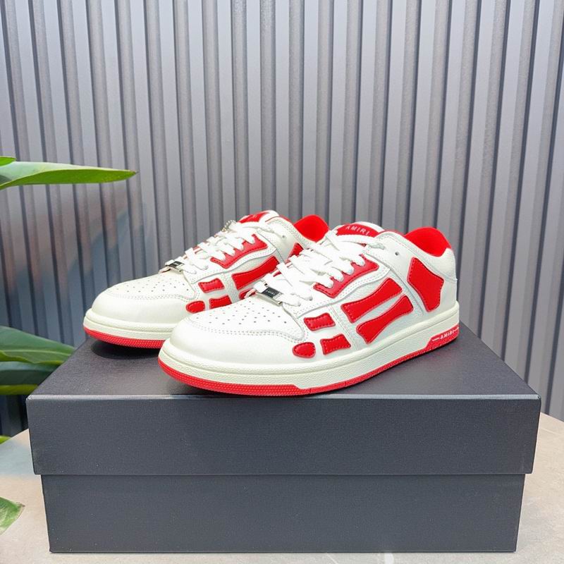AMIRI Low-Top Sneakers | White & Red
