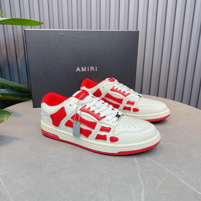 AMIRI Low-Top Sneakers | White & Red