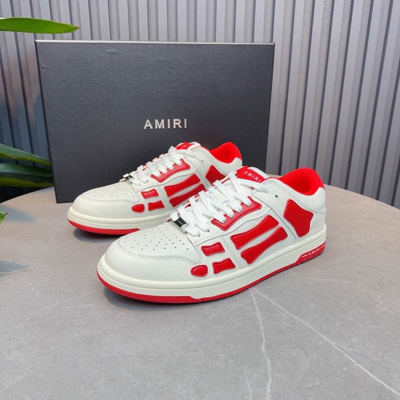 AMIRI Low-Top Sneakers | White & Red