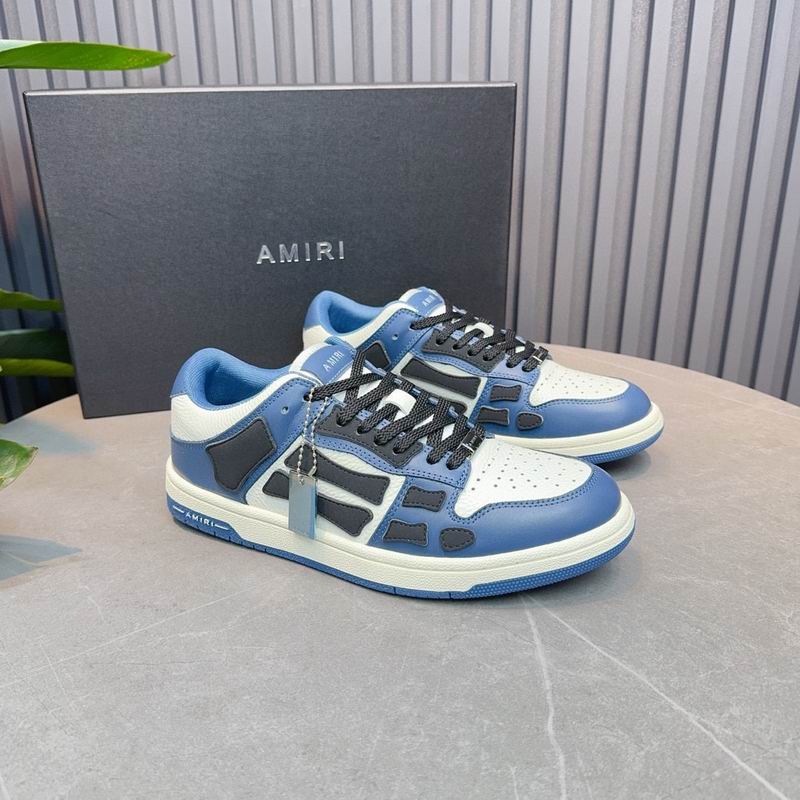 AMIRI Low-Top Sneakers | Blue, White & Black