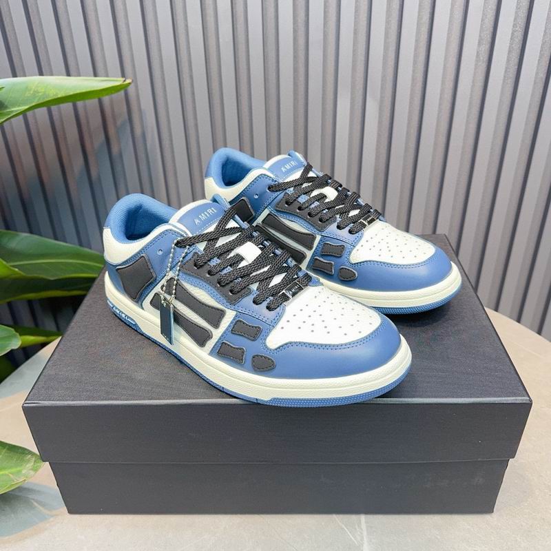 AMIRI Low-Top Sneakers | Blue, White & Black