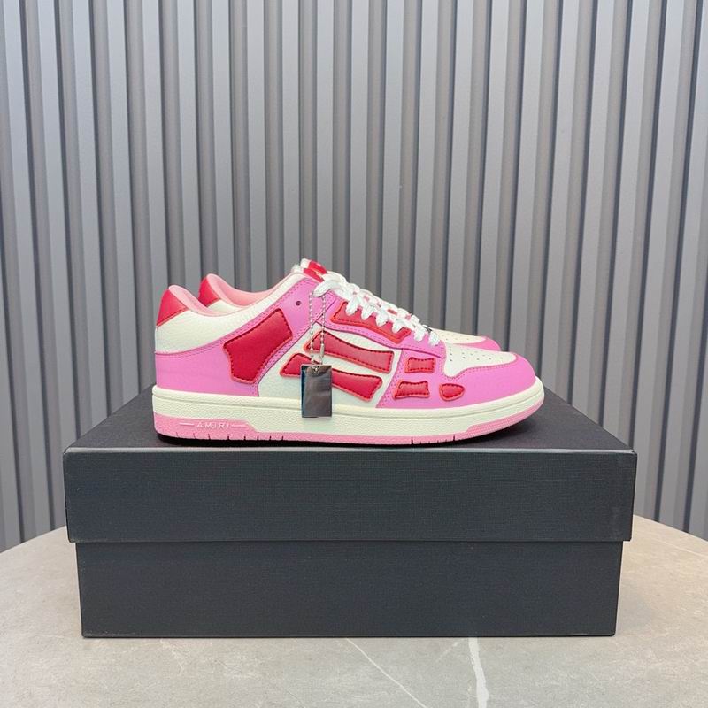 AMIRI Low-Top Sneakers | Pink, Red & White