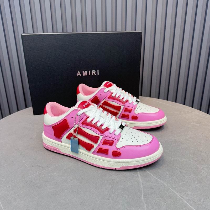 AMIRI Low-Top Sneakers | Pink, Red & White