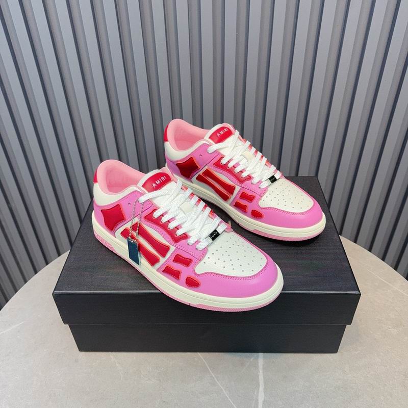 AMIRI Low-Top Sneakers | Pink, Red & White