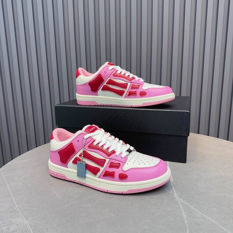 AMIRI Low-Top Sneakers | Pink, Red & White