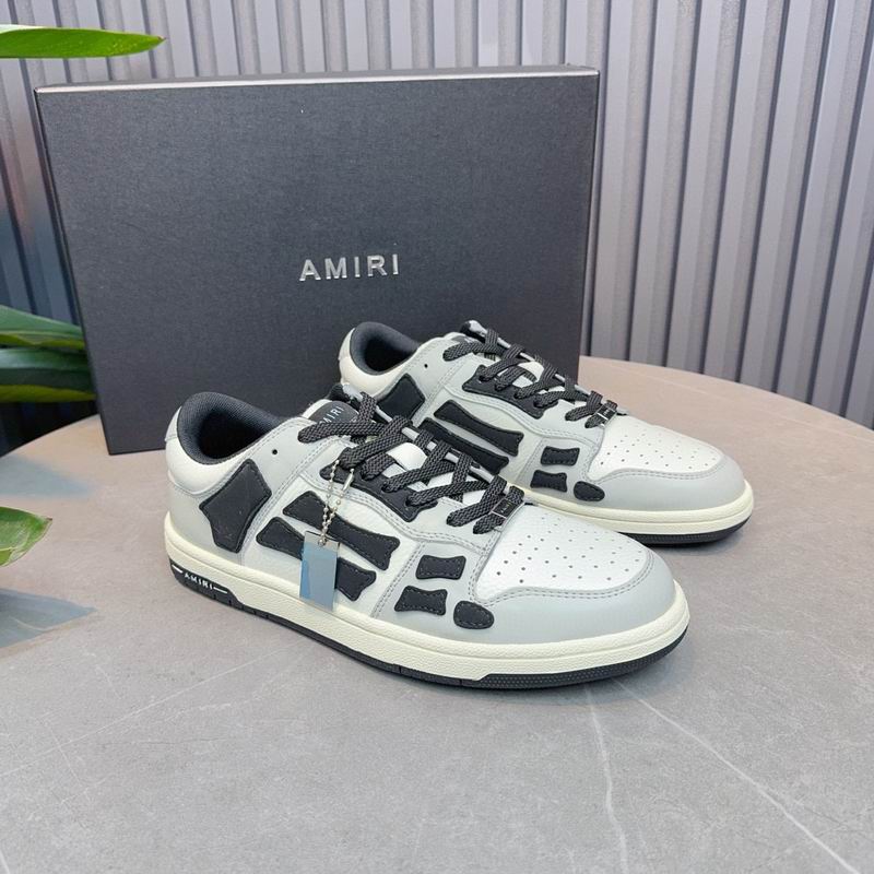 AMIRI Low-Top Sneakers | Grey, White & Black