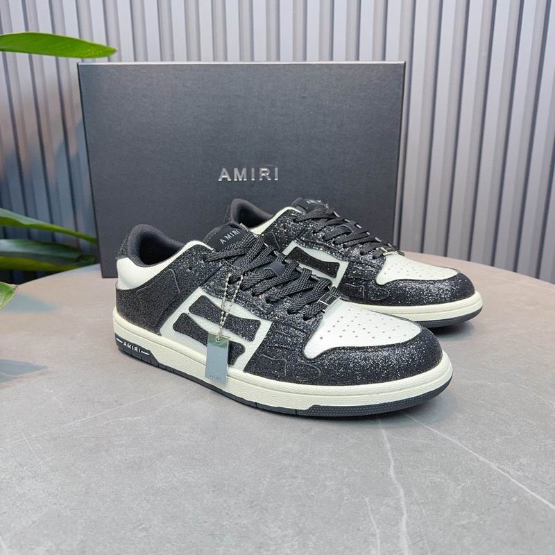 AMIRI Low-Top Sneakers | Black & White Sparkle