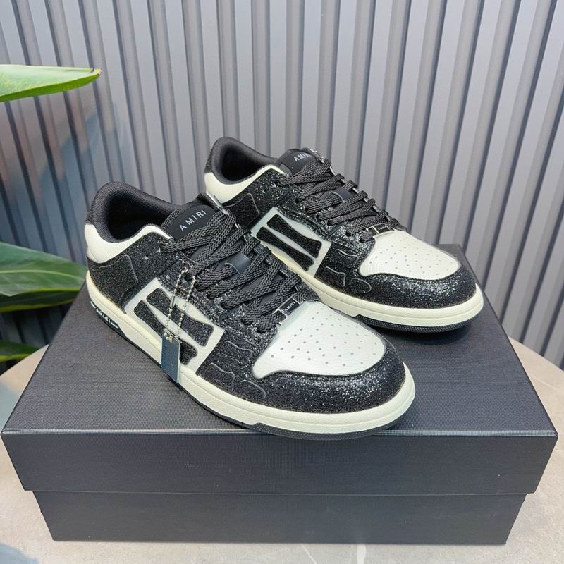 AMIRI Low-Top Sneakers | Black & White Sparkle