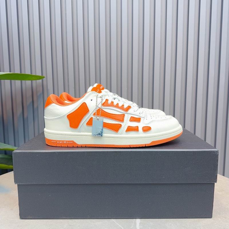 AMIRI Low-Top Sneakers | White & Orange