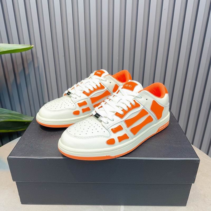 AMIRI Low-Top Sneakers | White & Orange
