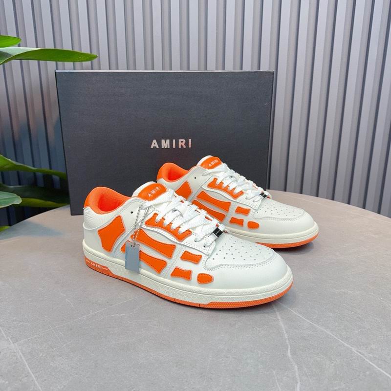 AMIRI Low-Top Sneakers | White & Orange