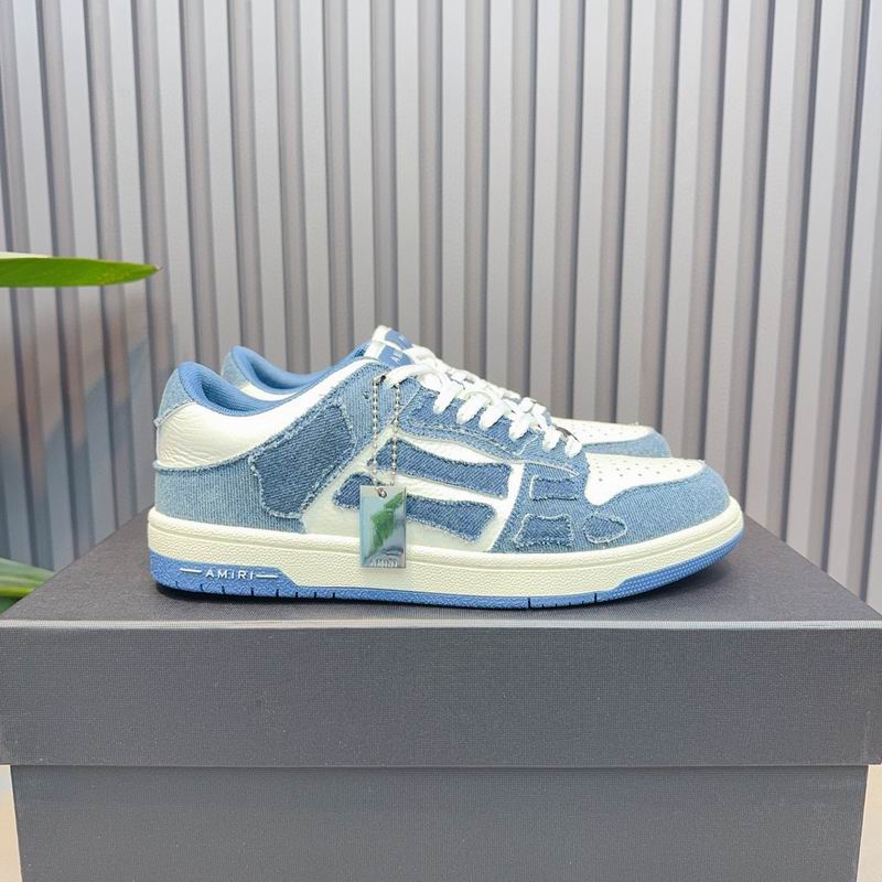 AMIRI Low-Top Sneakers | Denim Blue & White