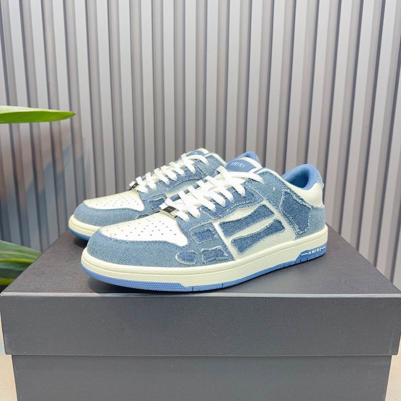 AMIRI Low-Top Sneakers | Denim Blue & White