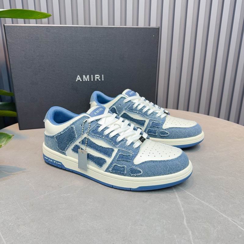 AMIRI Low-Top Sneakers | Denim Blue & White
