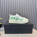AMIRI Star Detail Low-Top Sneakers | White & Green
