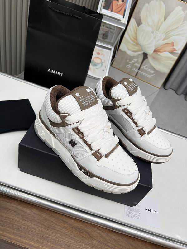 AMIRI Low-Top Sneakers | White & Taupe