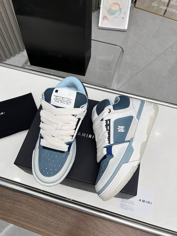 AMIRI Low-Top Sneakers | Blue & White