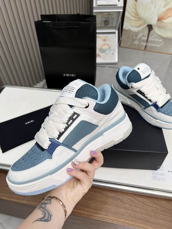 AMIRI Low-Top Sneakers | Blue & White