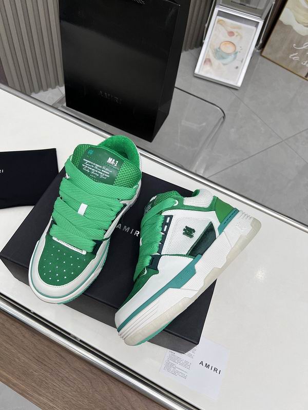 AMIRI Low-Top Sneakers | Green & White