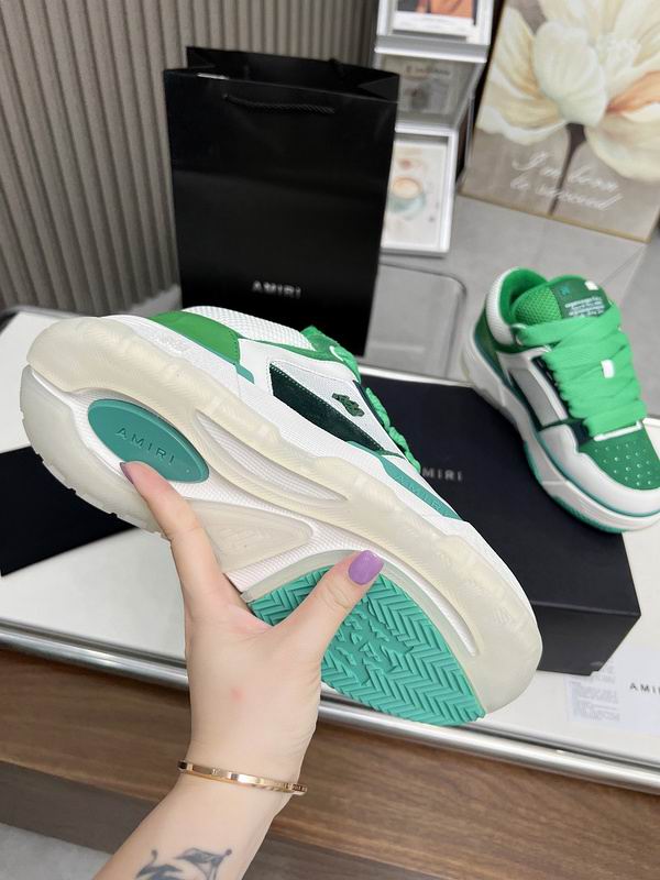 AMIRI Low-Top Sneakers | Green & White