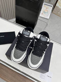 AMIRI Low-Top Sneakers | White, Grey & Black