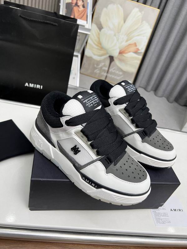AMIRI Low-Top Sneakers | White, Grey & Black