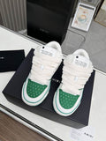 AMIRI Low-Top Sneakers | White & Green