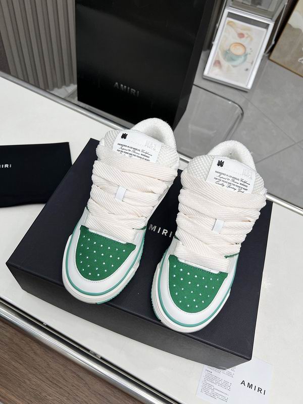 AMIRI Low-Top Sneakers | White & Green