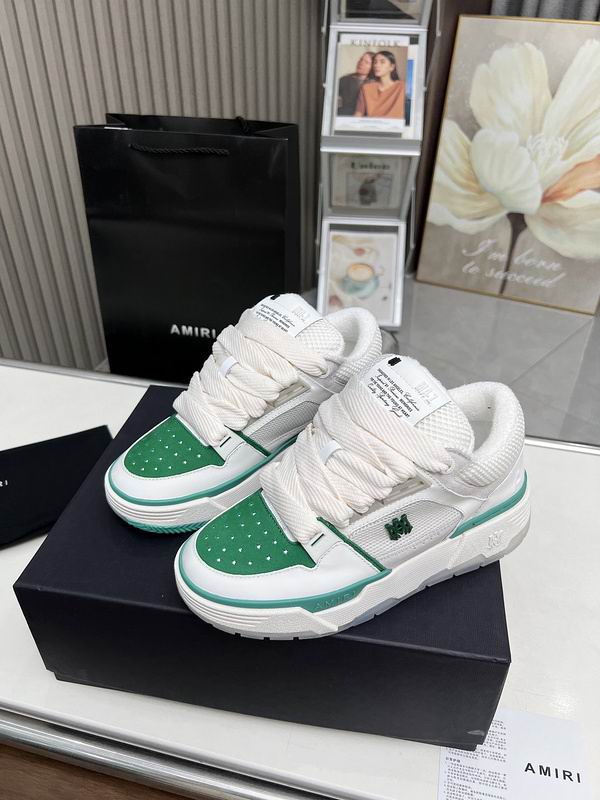 AMIRI Low-Top Sneakers | White & Green