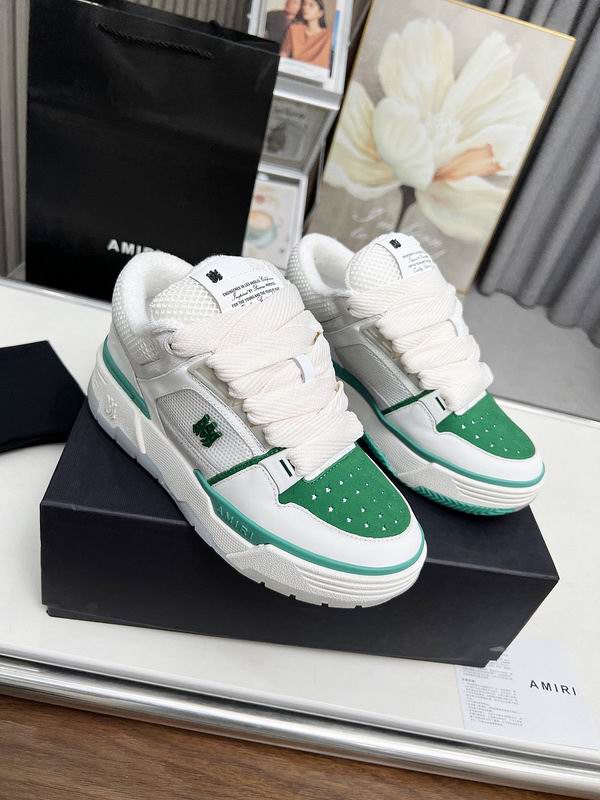 AMIRI Low-Top Sneakers | White & Green