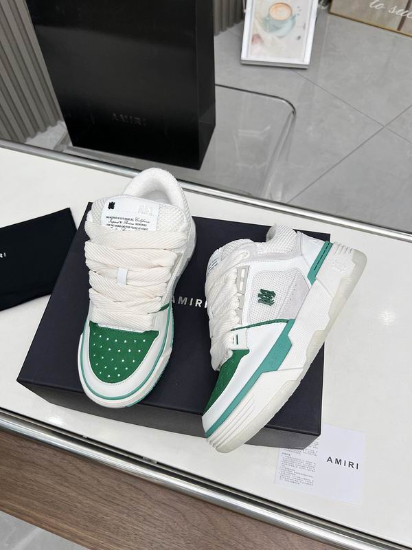 AMIRI Low-Top Sneakers | White & Green