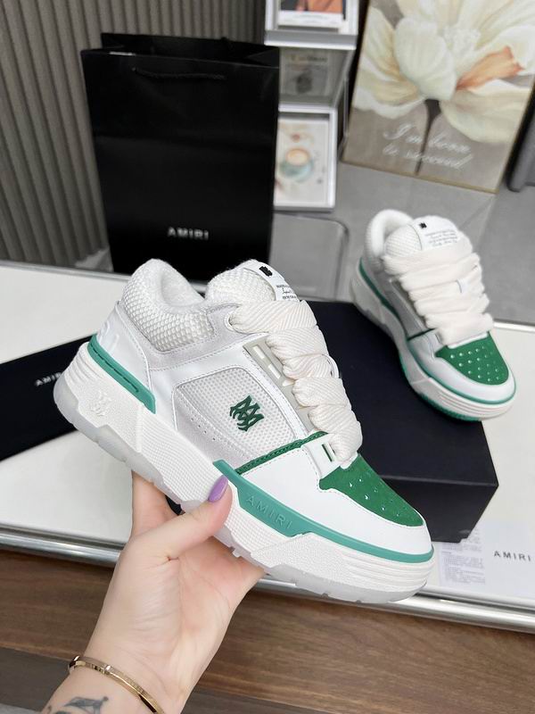 AMIRI Low-Top Sneakers | White & Green