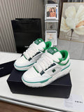 AMIRI Low-Top Sneakers | White & Emerald Green