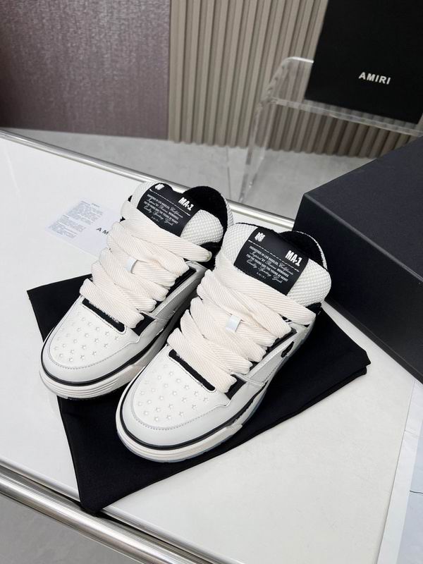AMIRI Low-Top Sneakers | White & Black