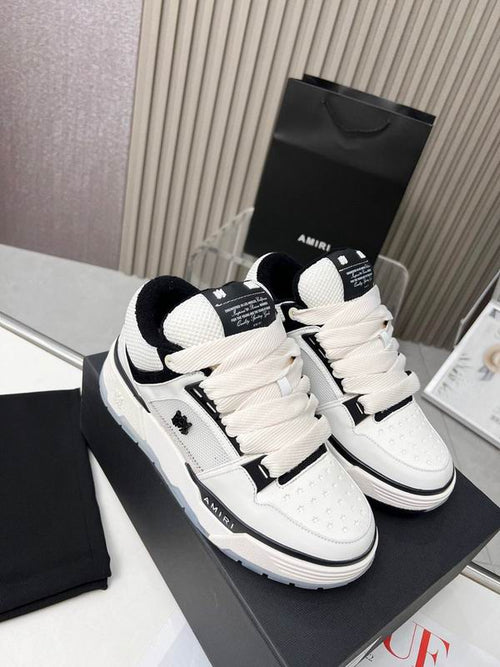 AMIRI Low-Top Sneakers | White & Black